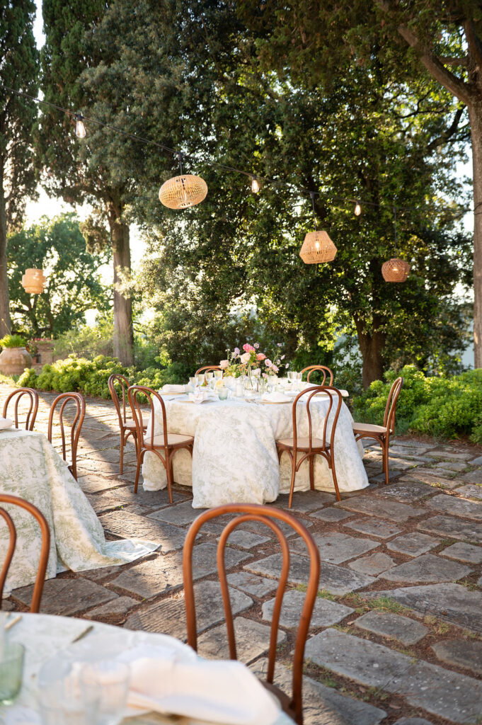 Toskana Hochzeitstisch Boho