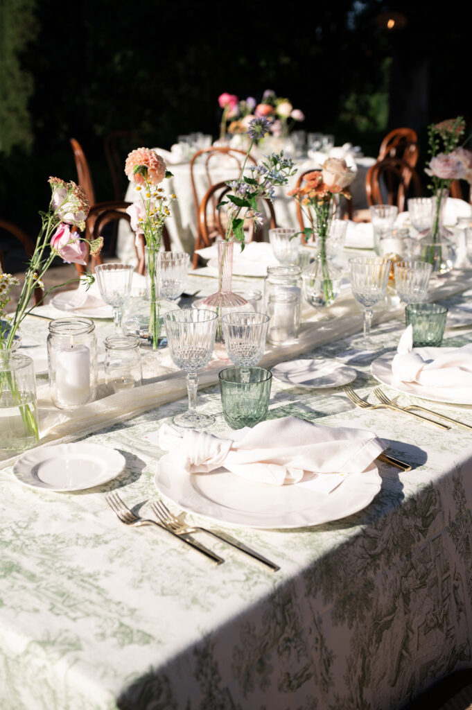 Toskana Hochzeitstisch Boho