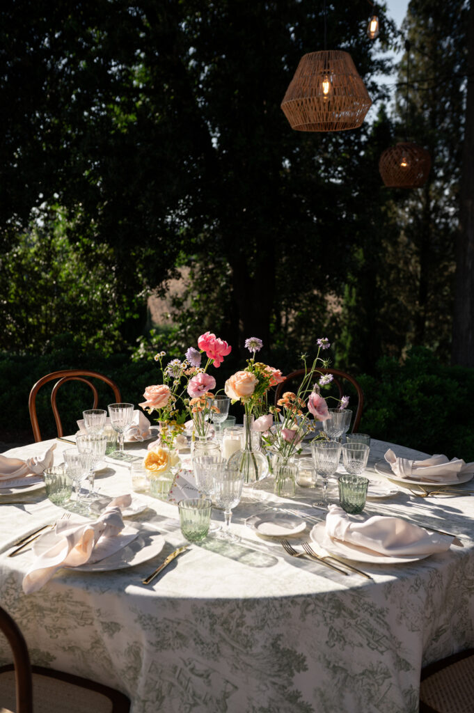 Toskana Hochzeitstisch Boho