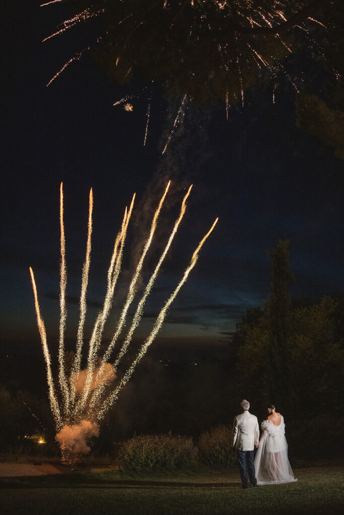 Feuerwerk Hochzeit Toskana