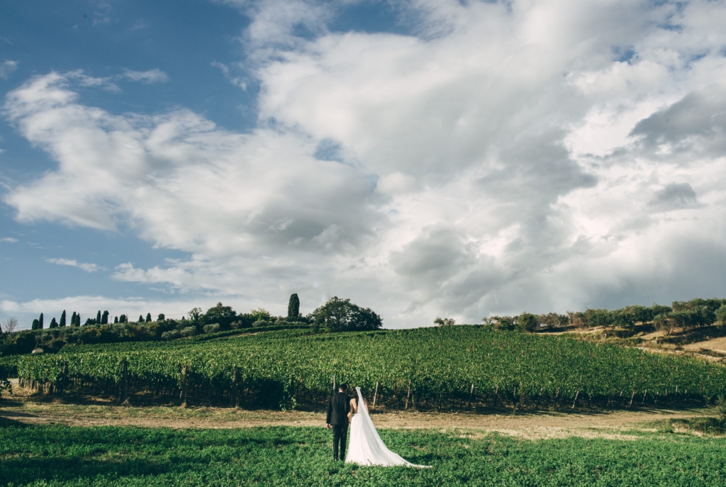 Heiraten auf einem Weingut in der Toskana