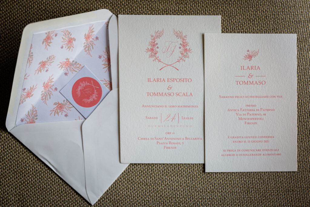 wedding stationery tuscany