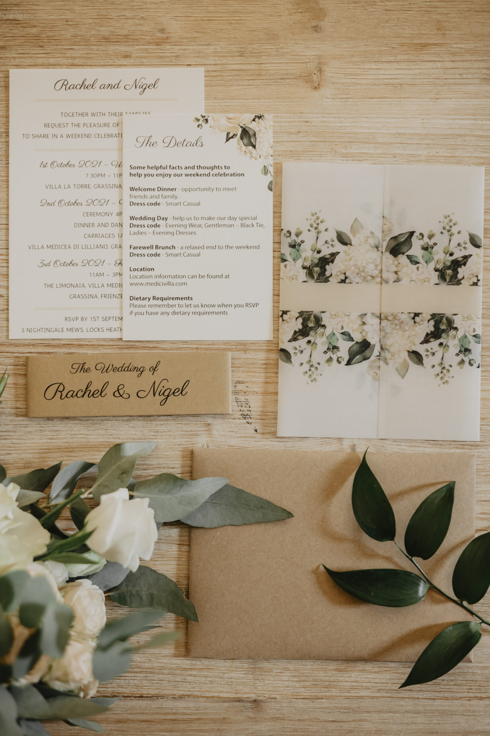 What is really essential for the wedding stationery
