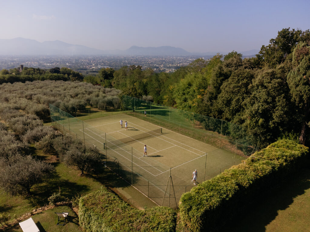 Tennis-Themed Wedding Tuscany
