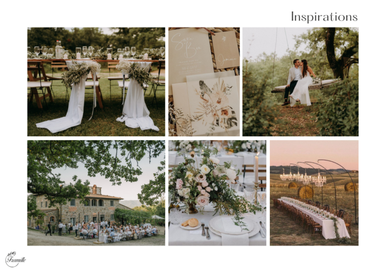 Wedding Moodboard Where What tuscany