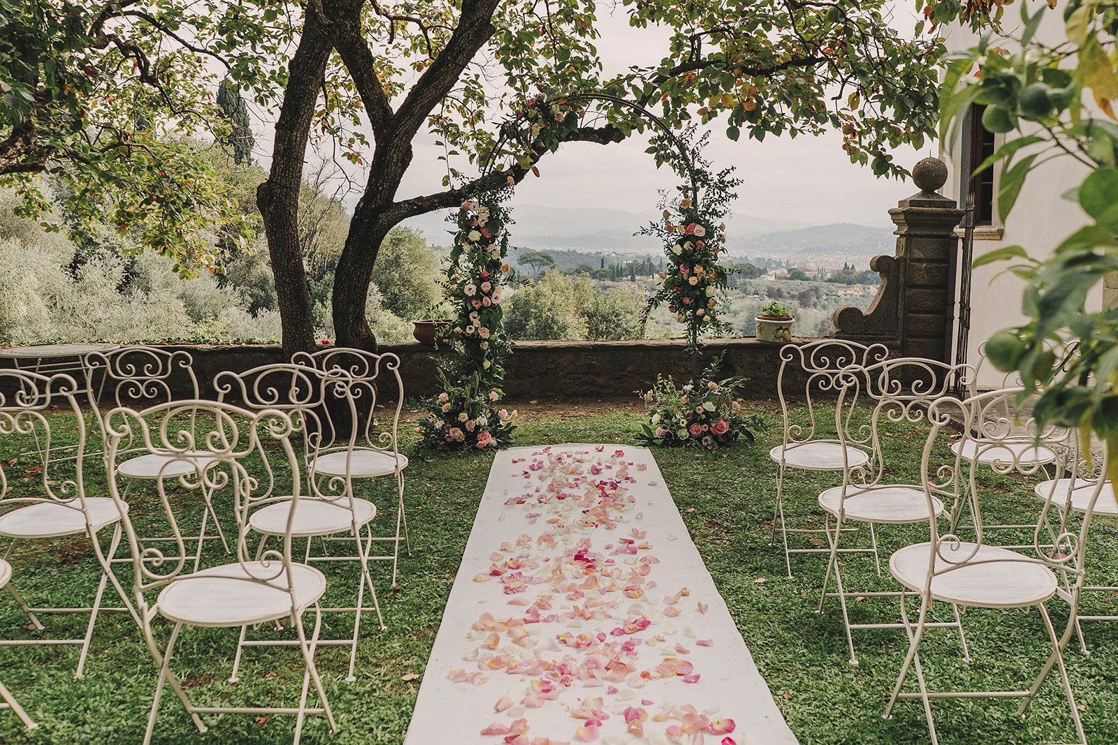 wedding ceremony near Florence